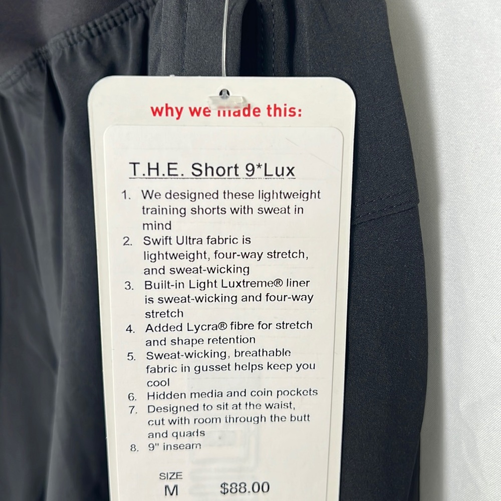NEW / Lululemon T.H.E. Short 9 
Lux. / B003 - Picture 6 of 13